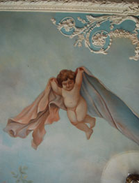 Cherubs in the ladies parlor